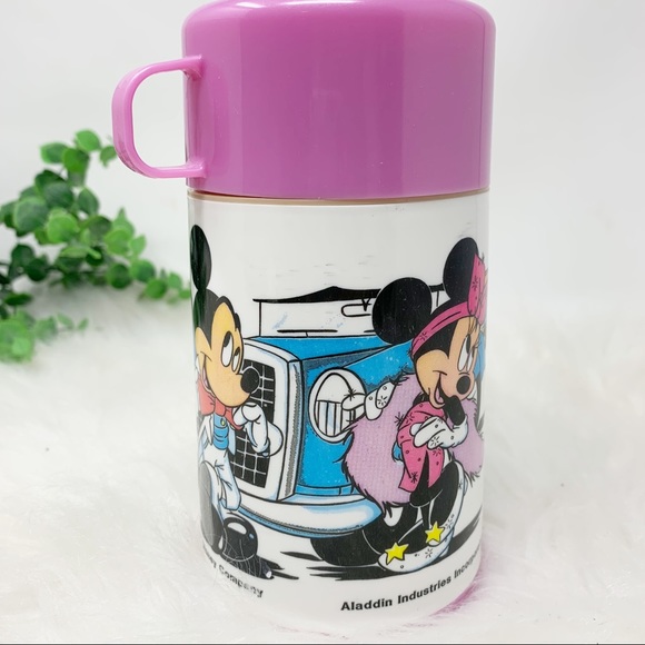 Vintage Minnie & Mickey Mouse Hard Lunch box Set - Picture 3 of 15